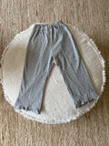 Dotted brown frill pants