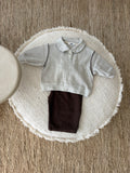 Polo sweatshirt oatmeal