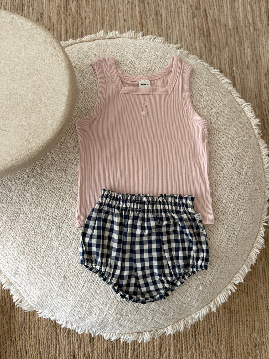 Blue vichy bloomer