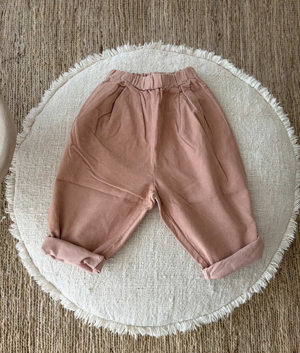 Pink corduroy pants