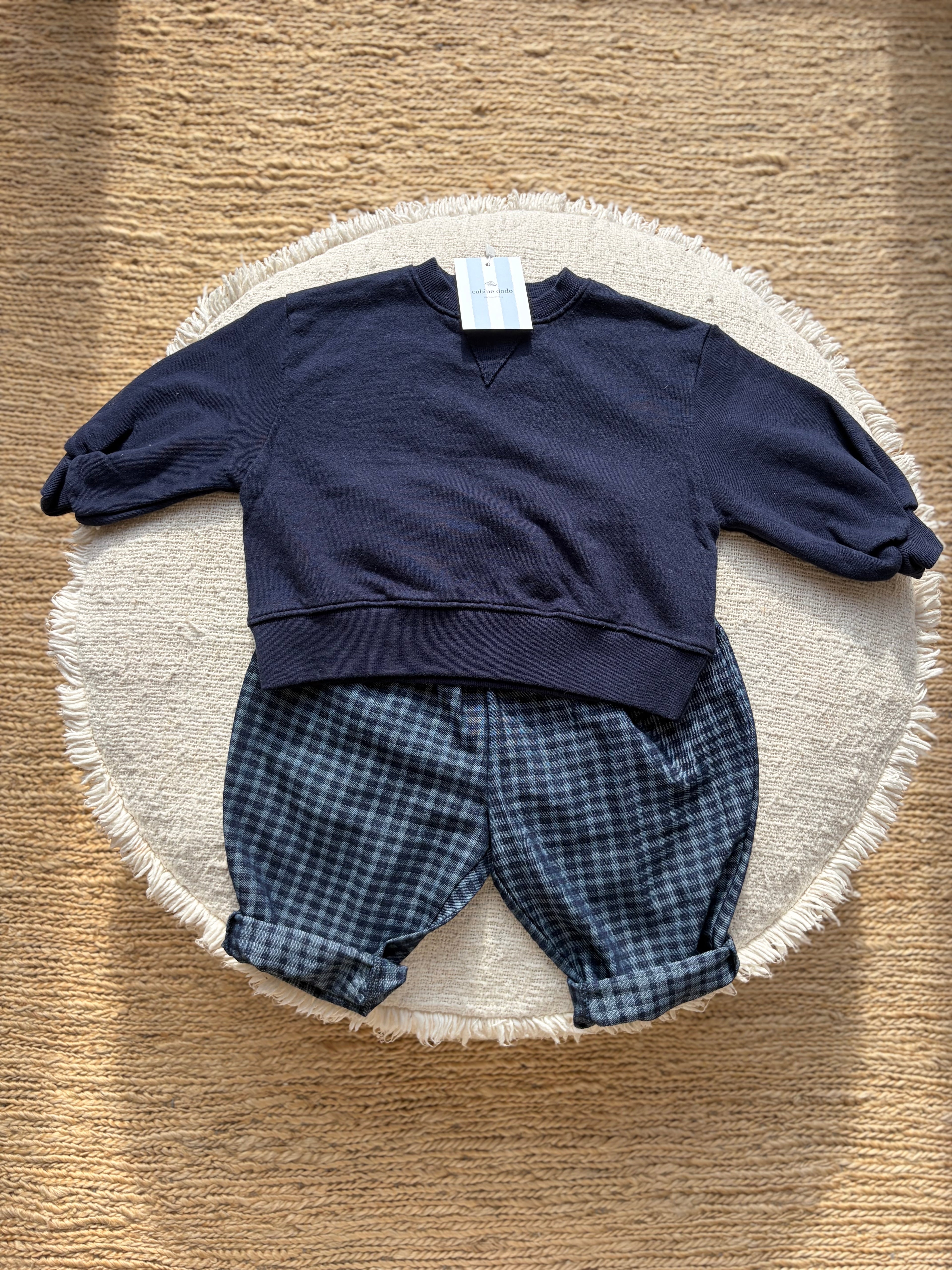 Chunky sweater - navy blue