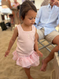 Pink vichy Can Can skort