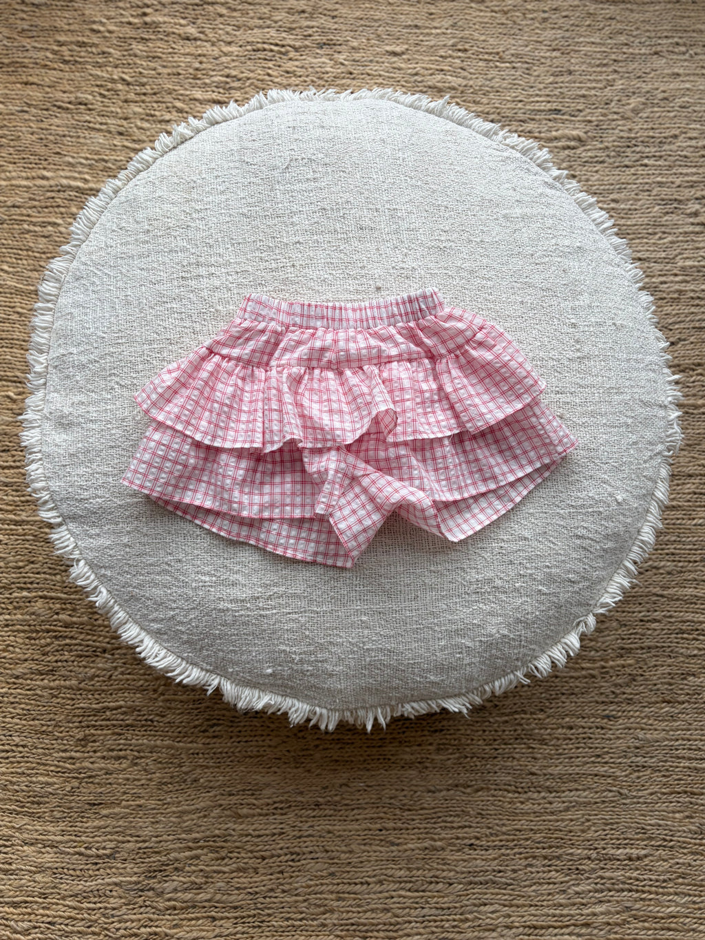 Pink vichy Can Can skort