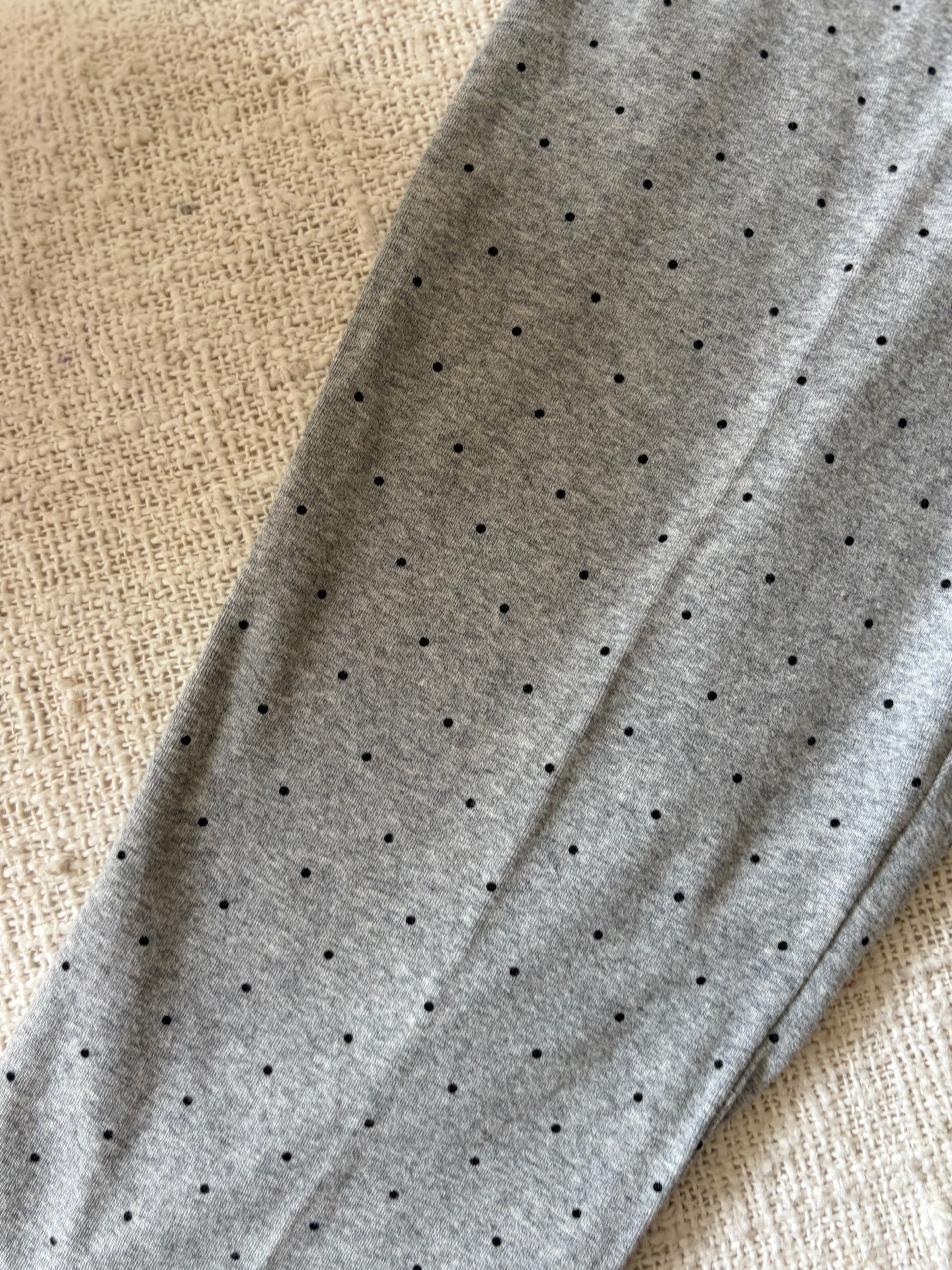 Dotted brown frill pants
