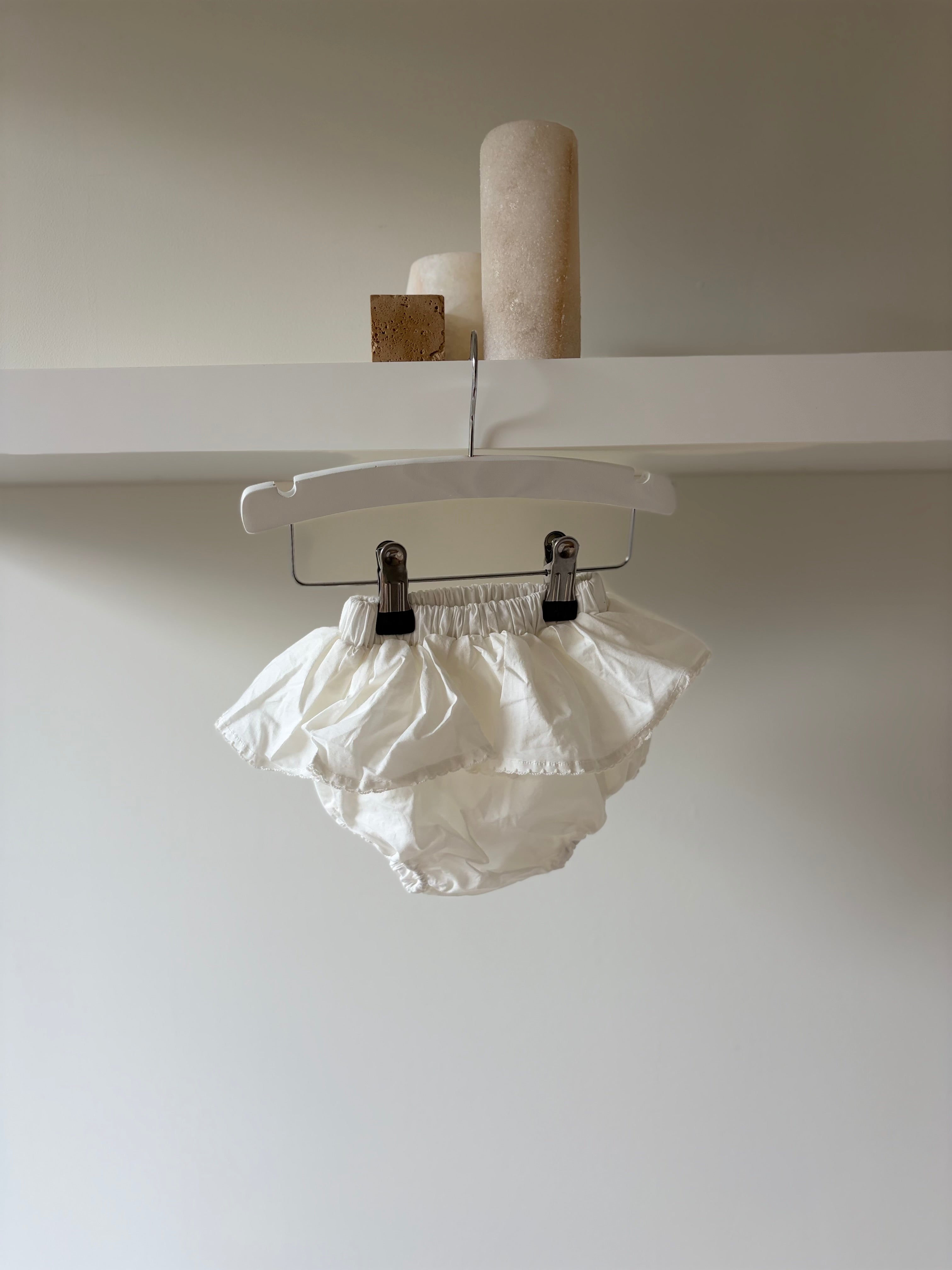 White ruffle bloomer