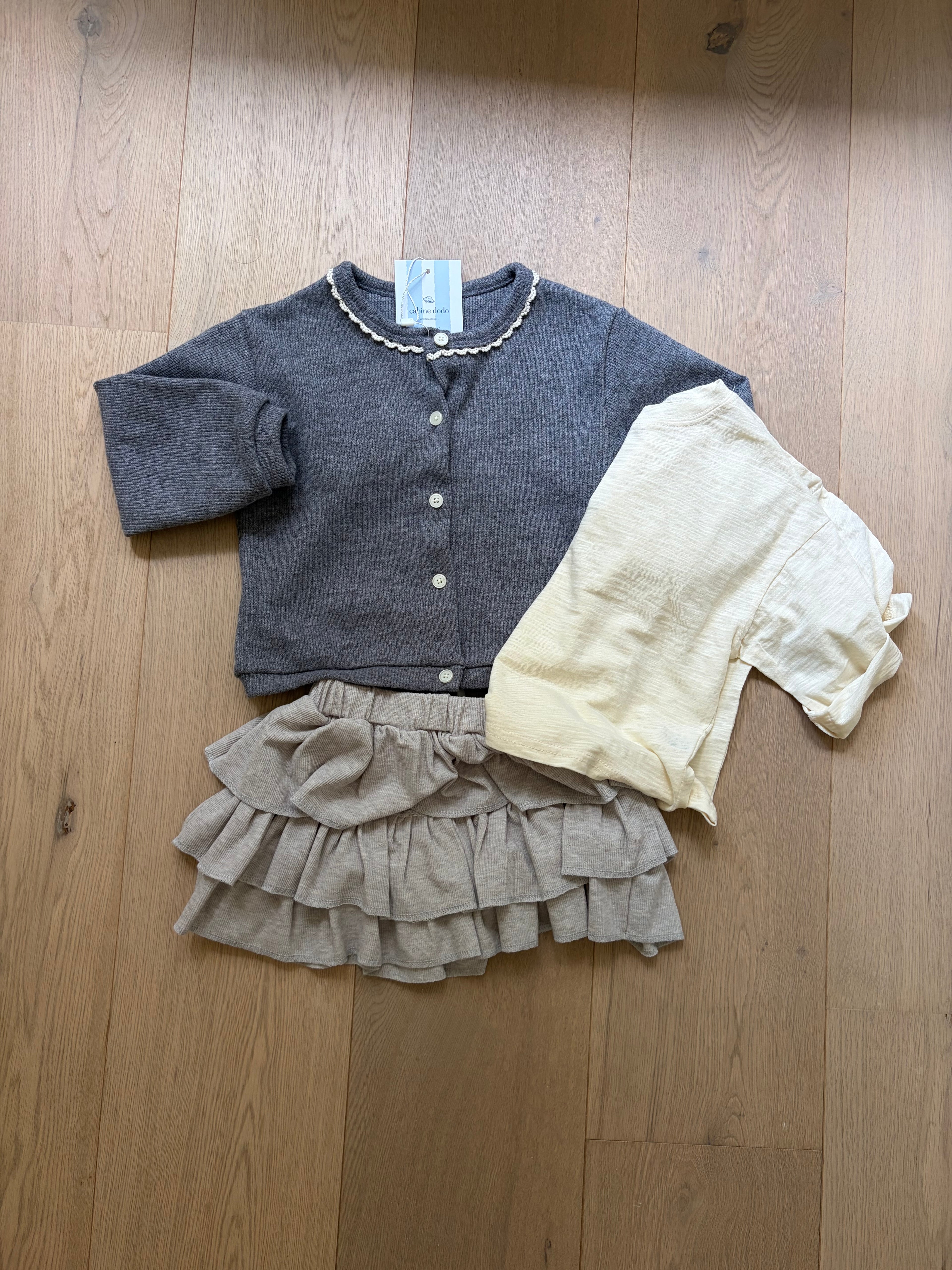 Grey Can Can skirt