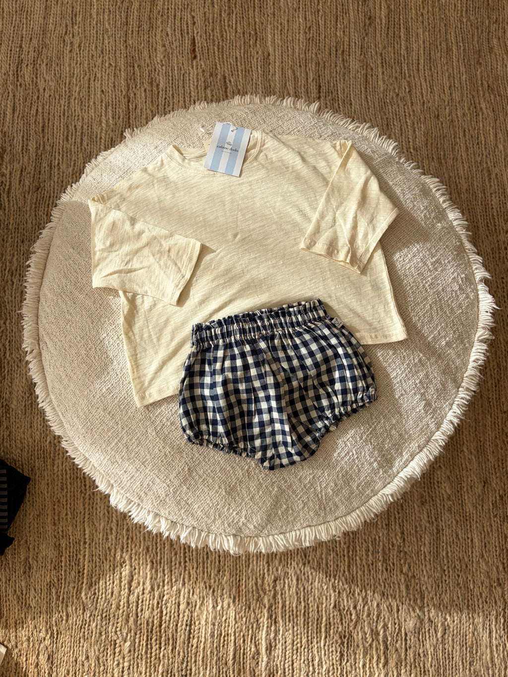 Blue vichy bloomer