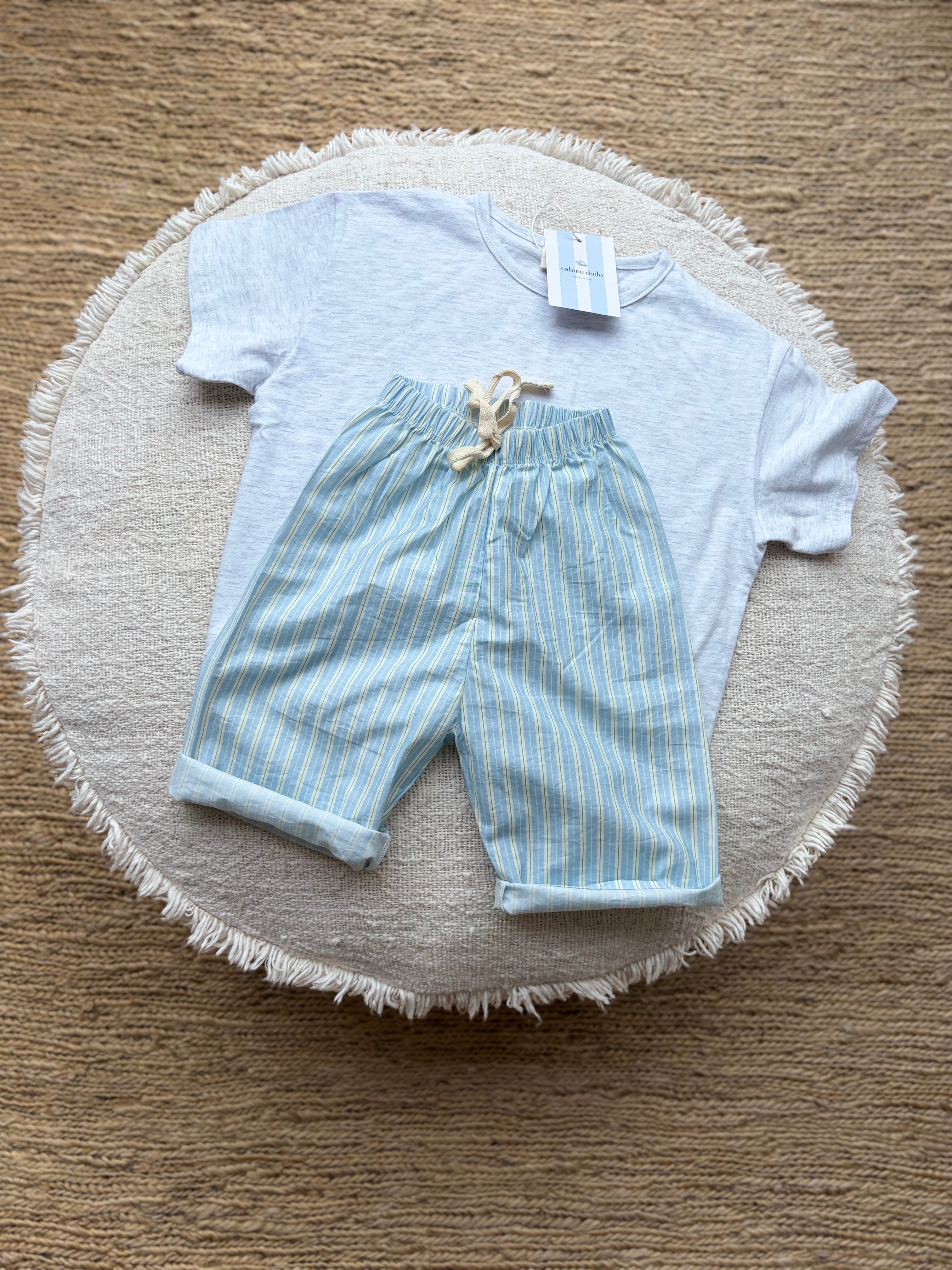Striped blue pants