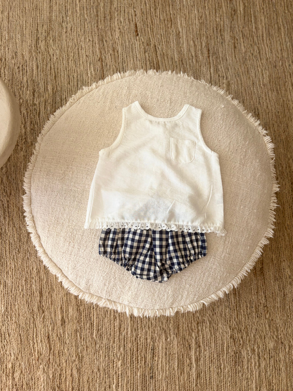 Blue vichy bloomer