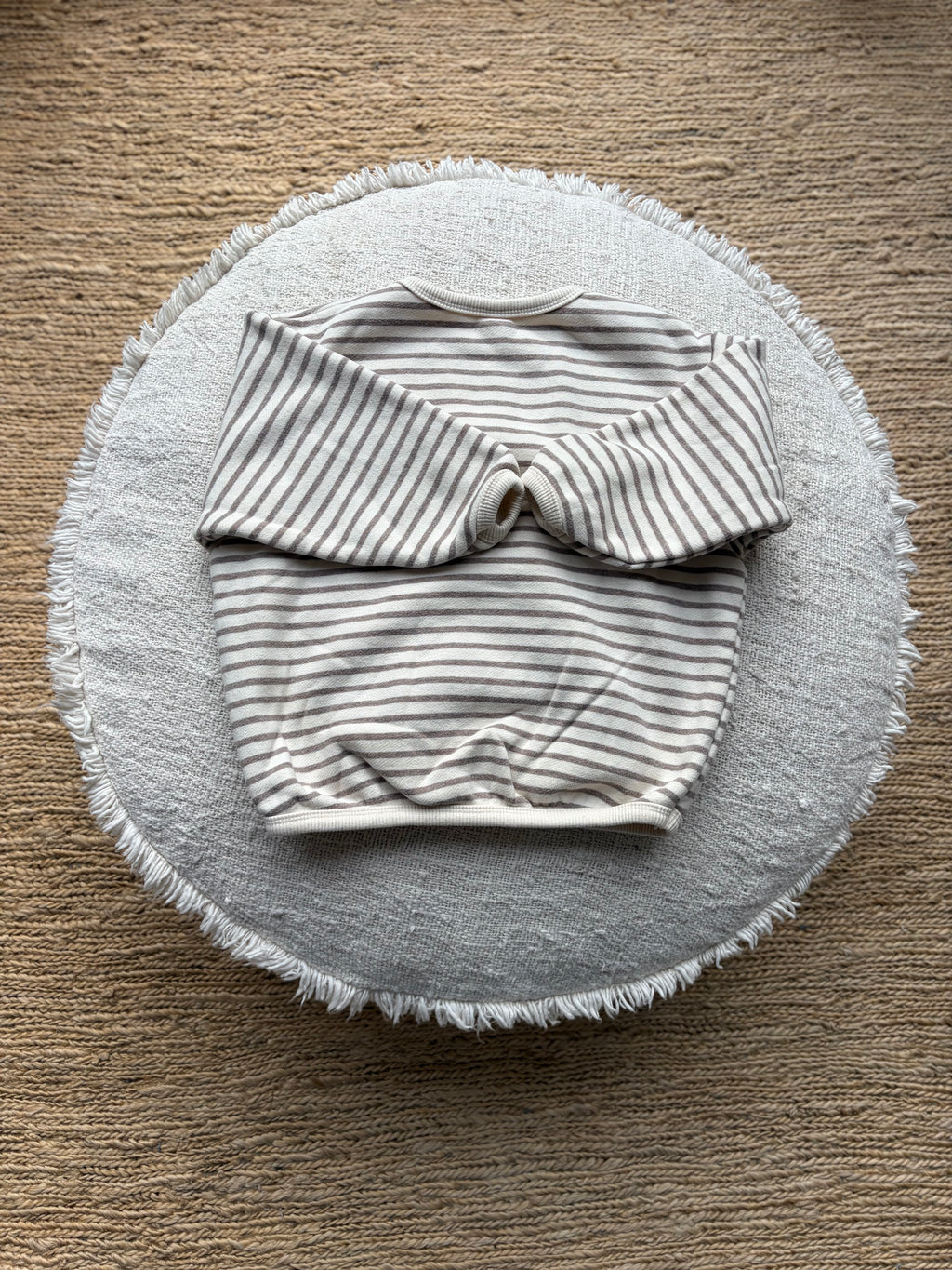 Oversize striped sweater -light fleece