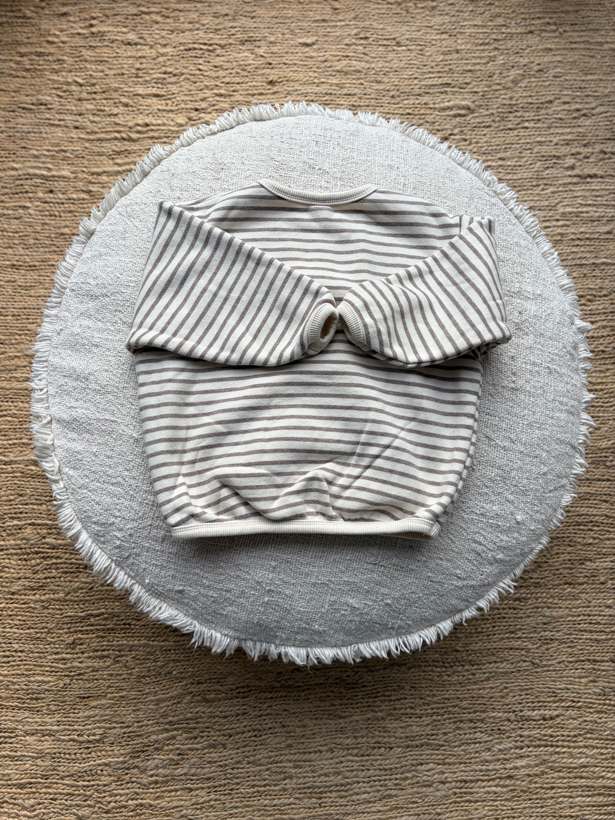 Oversize striped sweater -light fleece
