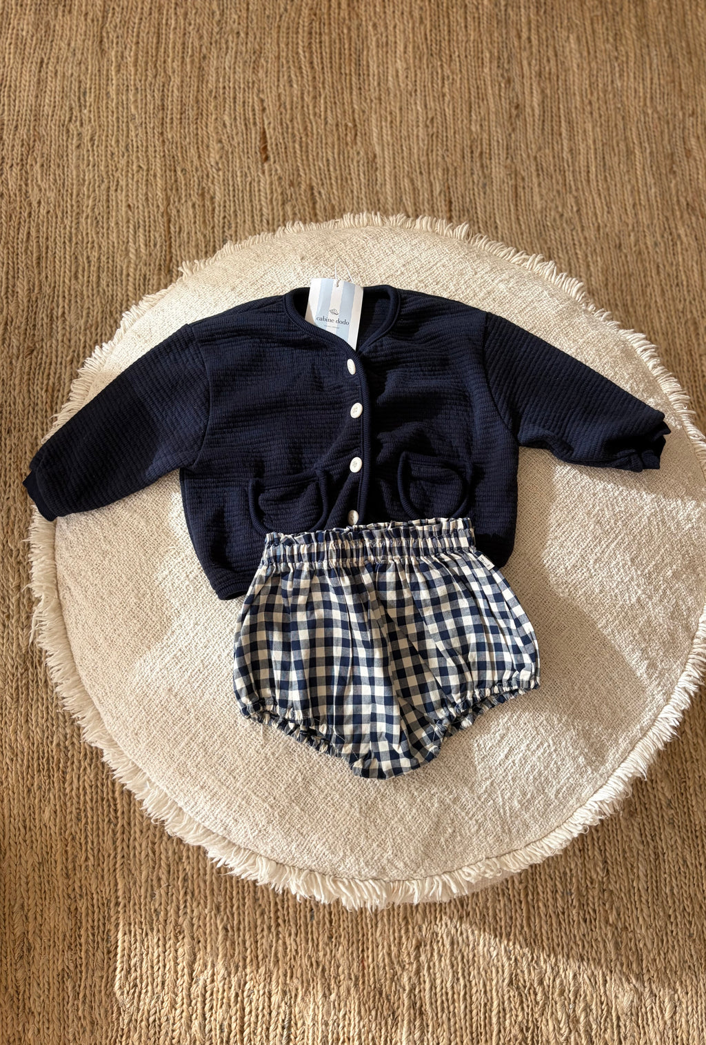 Blue vichy bloomer