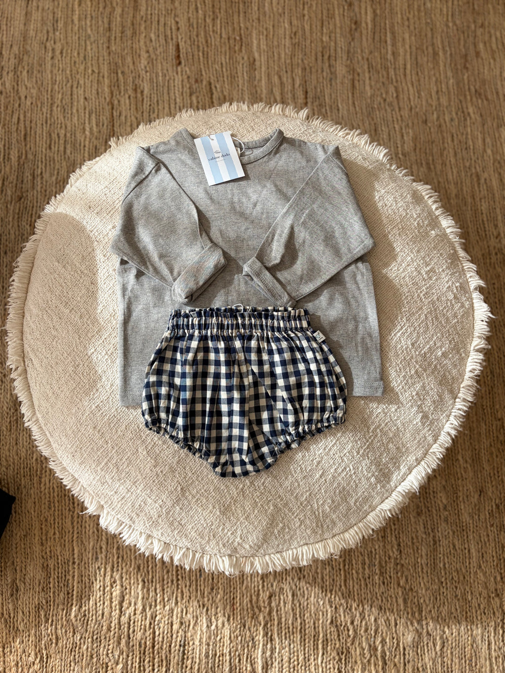 Blue vichy bloomer