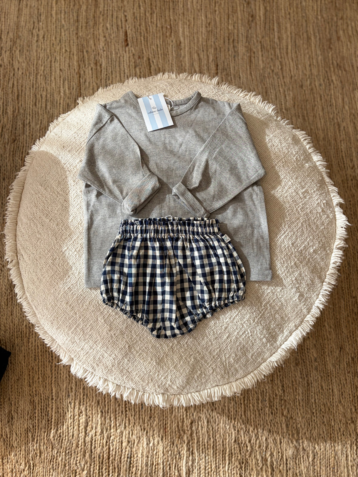 Blue vichy bloomer
