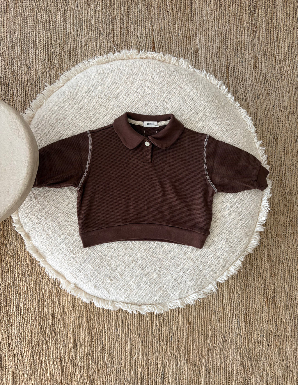 Polo sweatshirt brown