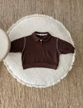 Polo sweatshirt brown