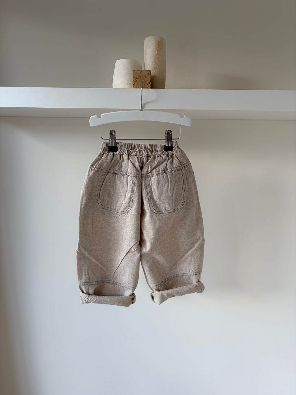 Cool beige baggy pants