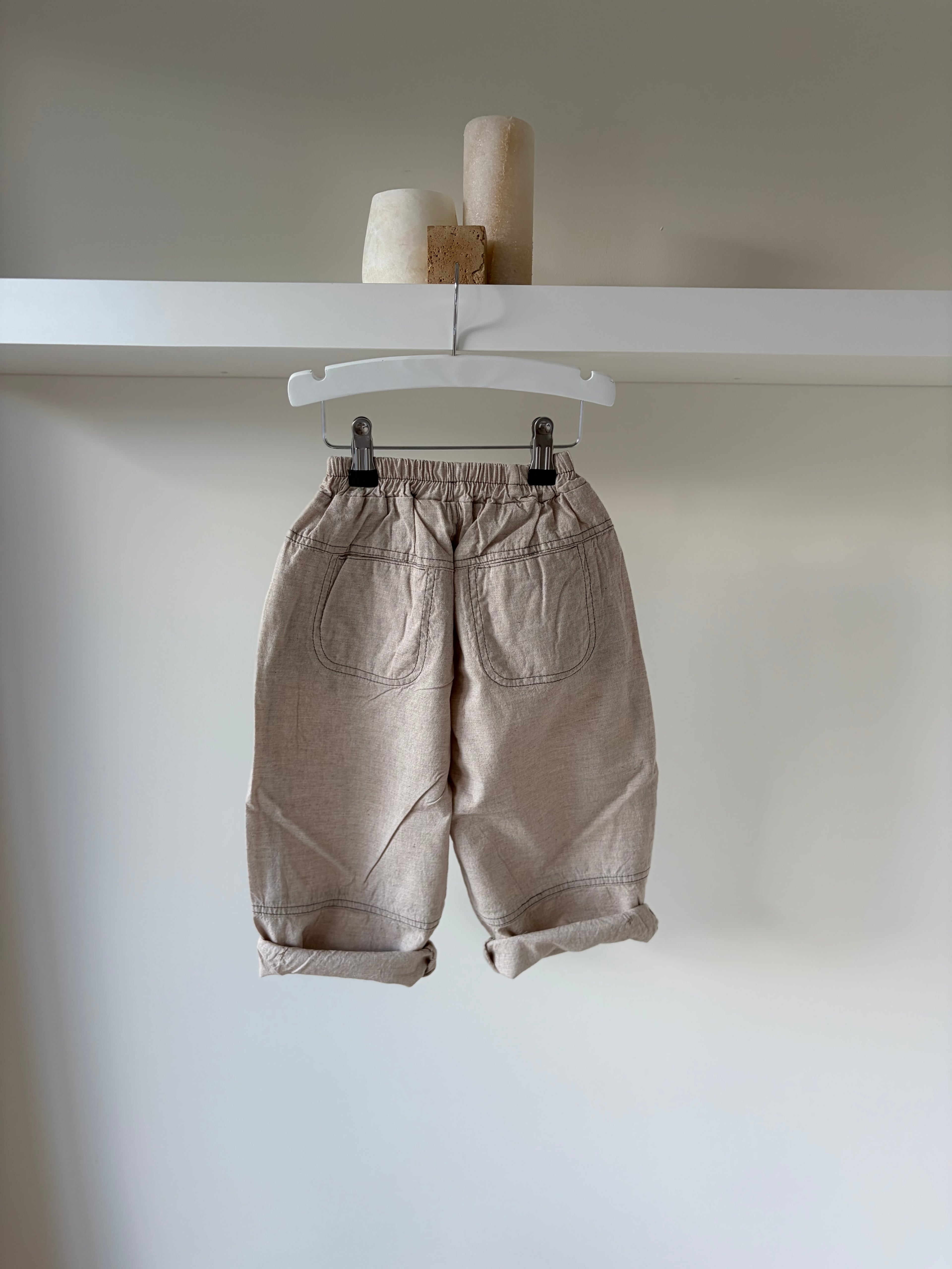 Cool beige baggy pants