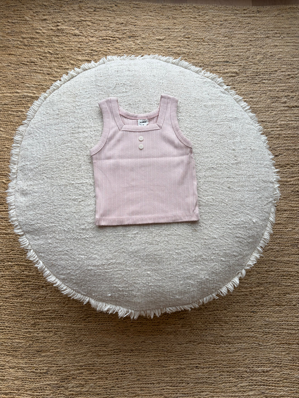 Ribbed tank top - pink