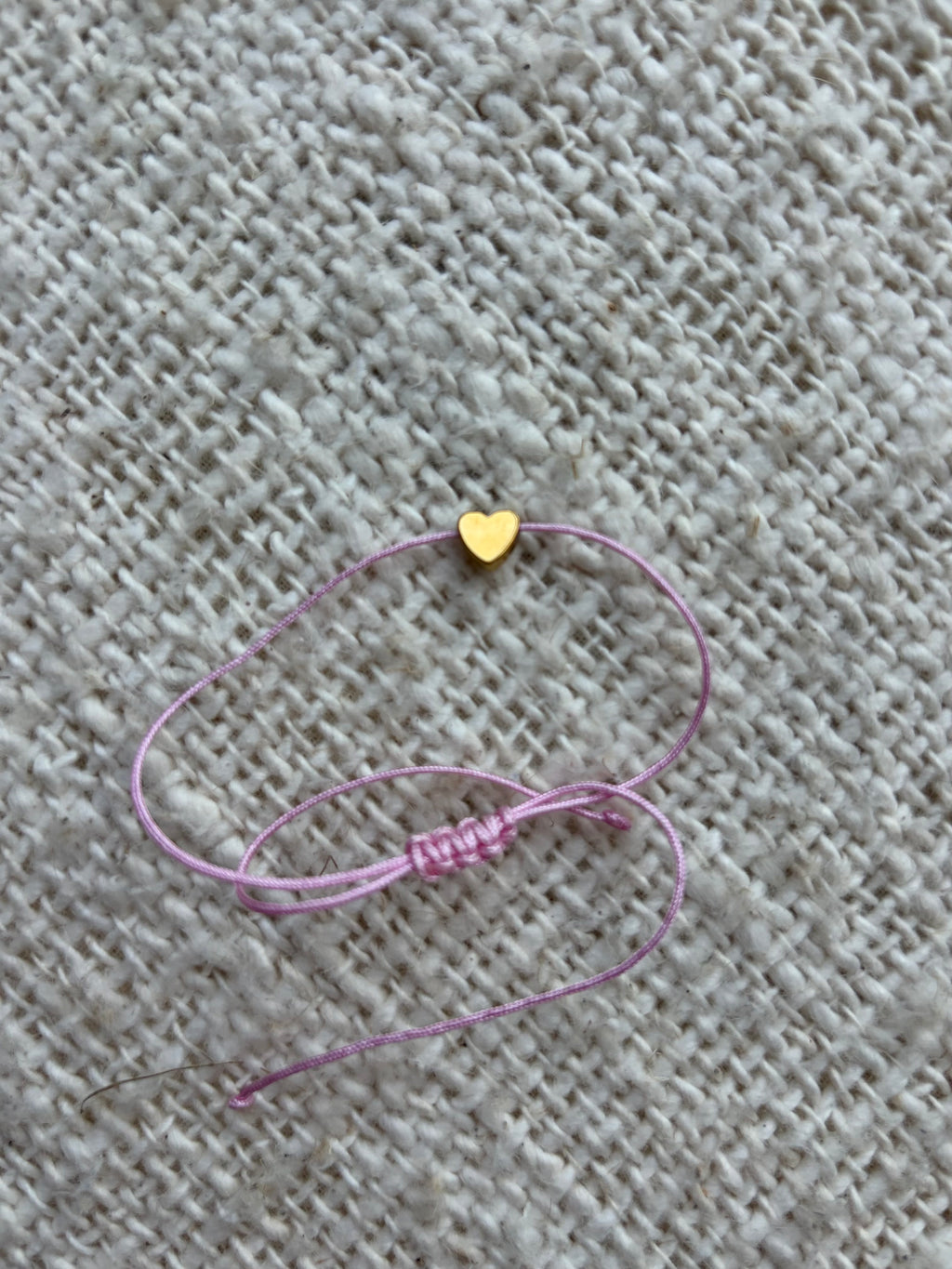 Mothersday gift heart bracelet - pink