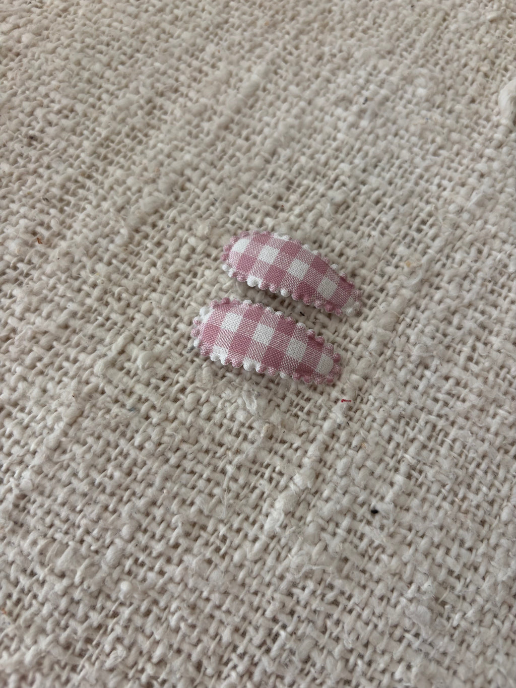 2 baby hairclips vichy dusty pink