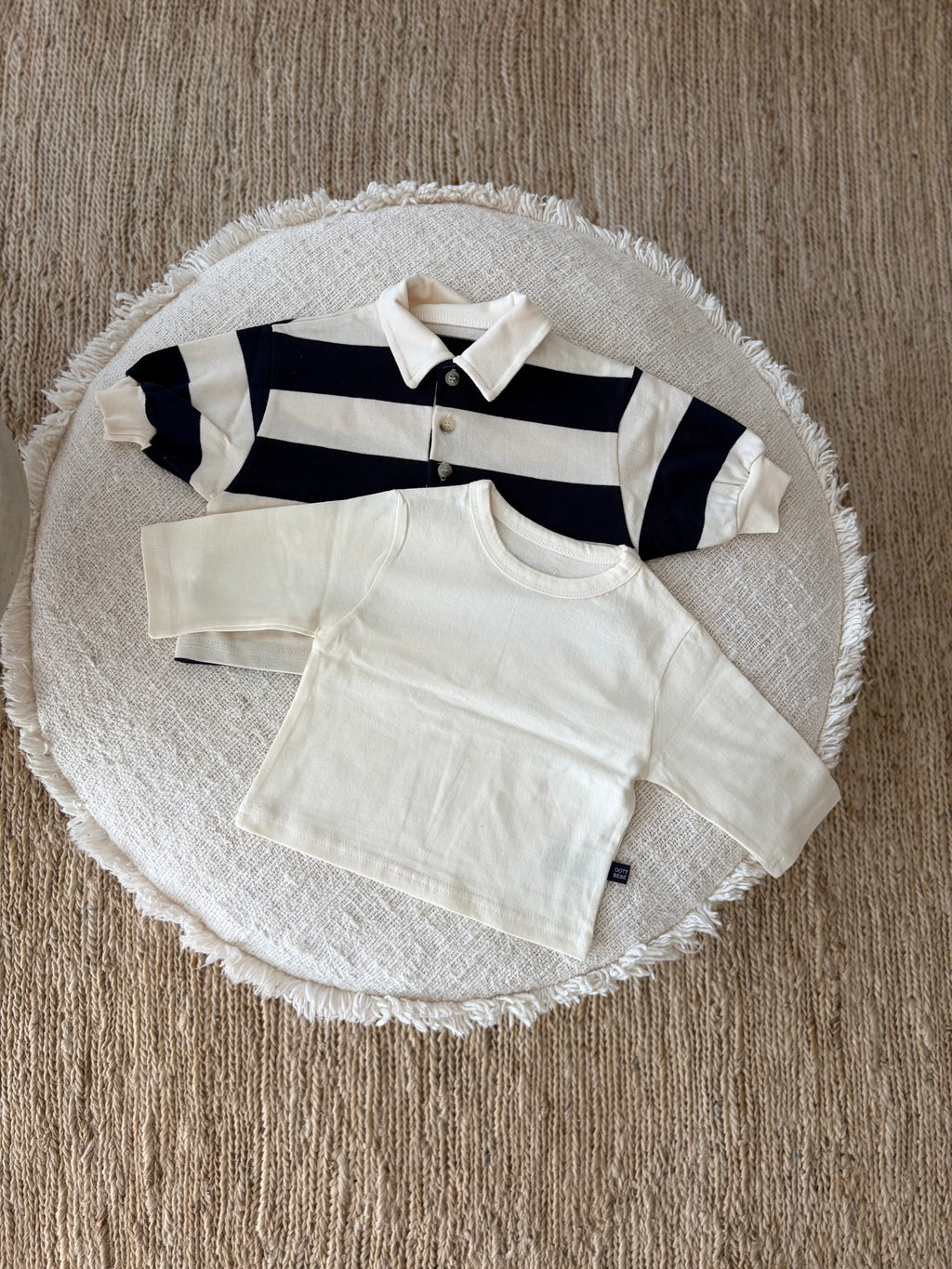 Polo sweatshirt navy blue