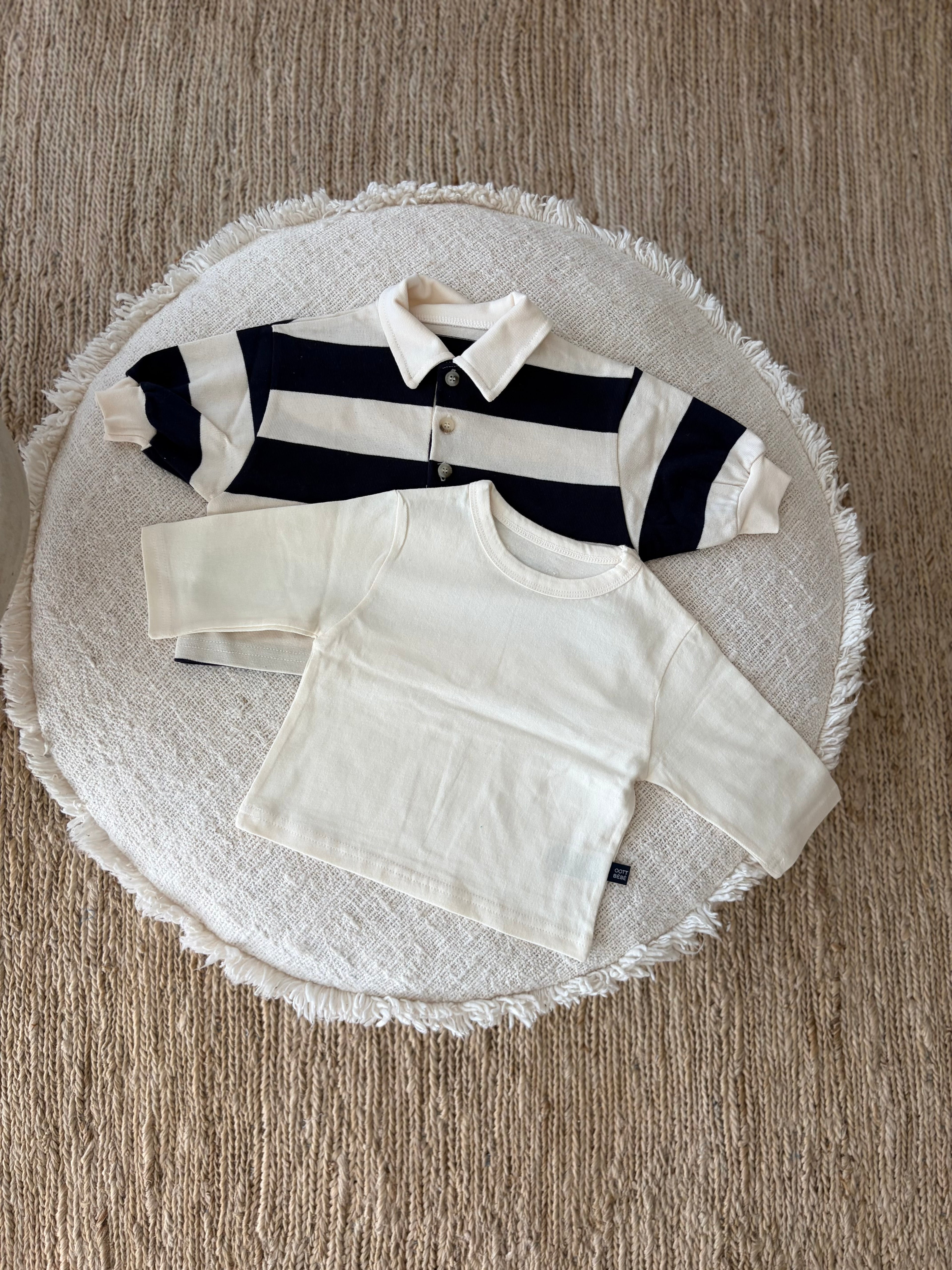 Polo sweatshirt navy blue