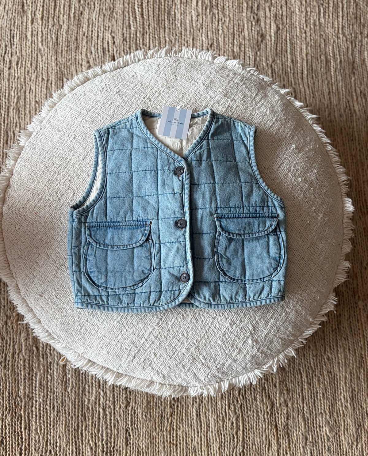 Jeans quilted bodywarmer