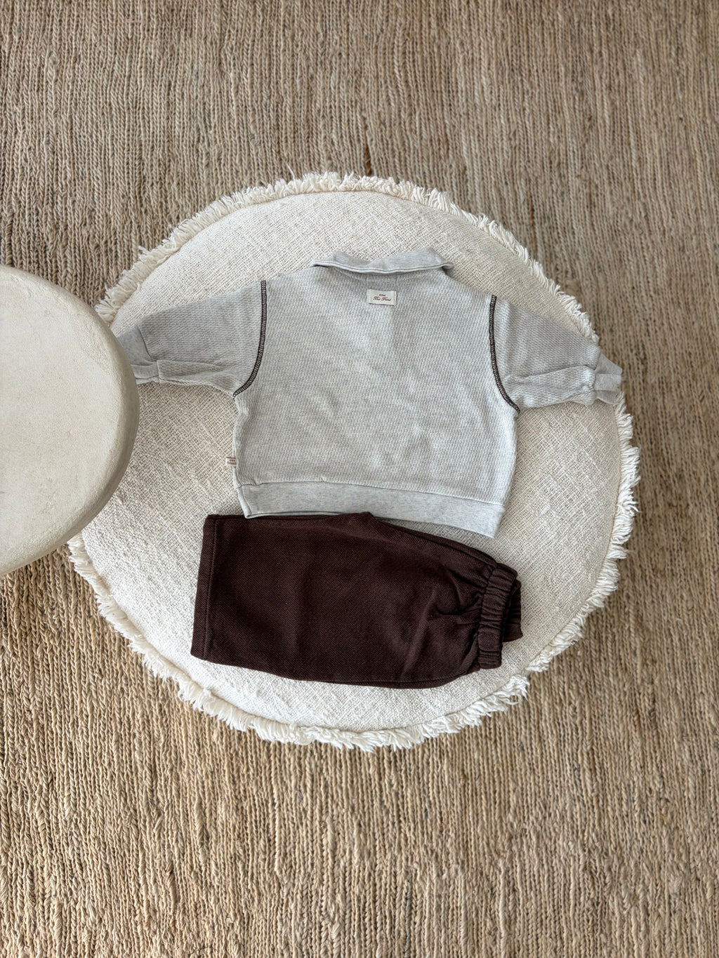 Polo sweatshirt oatmeal