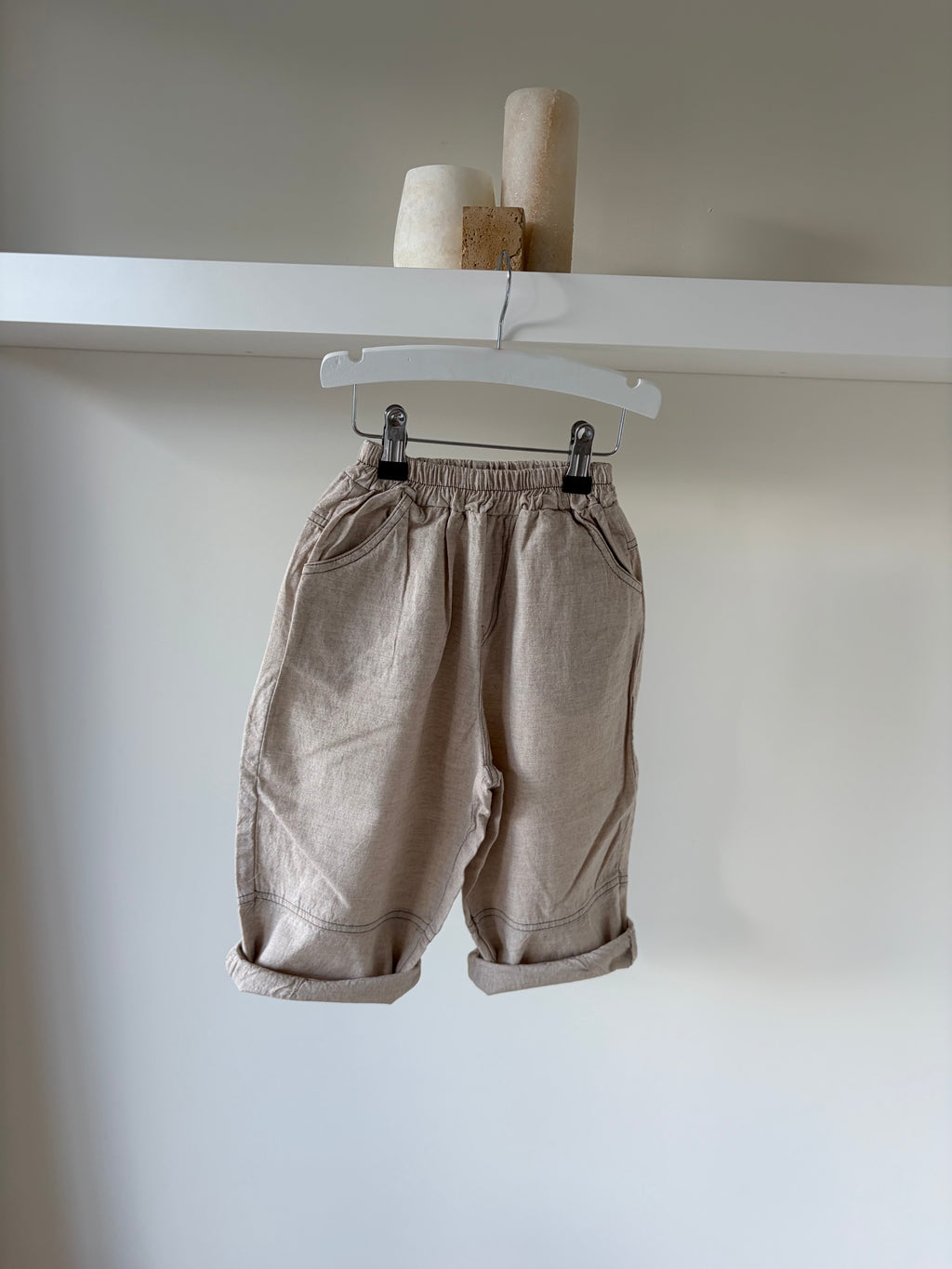 Cool beige baggy pants