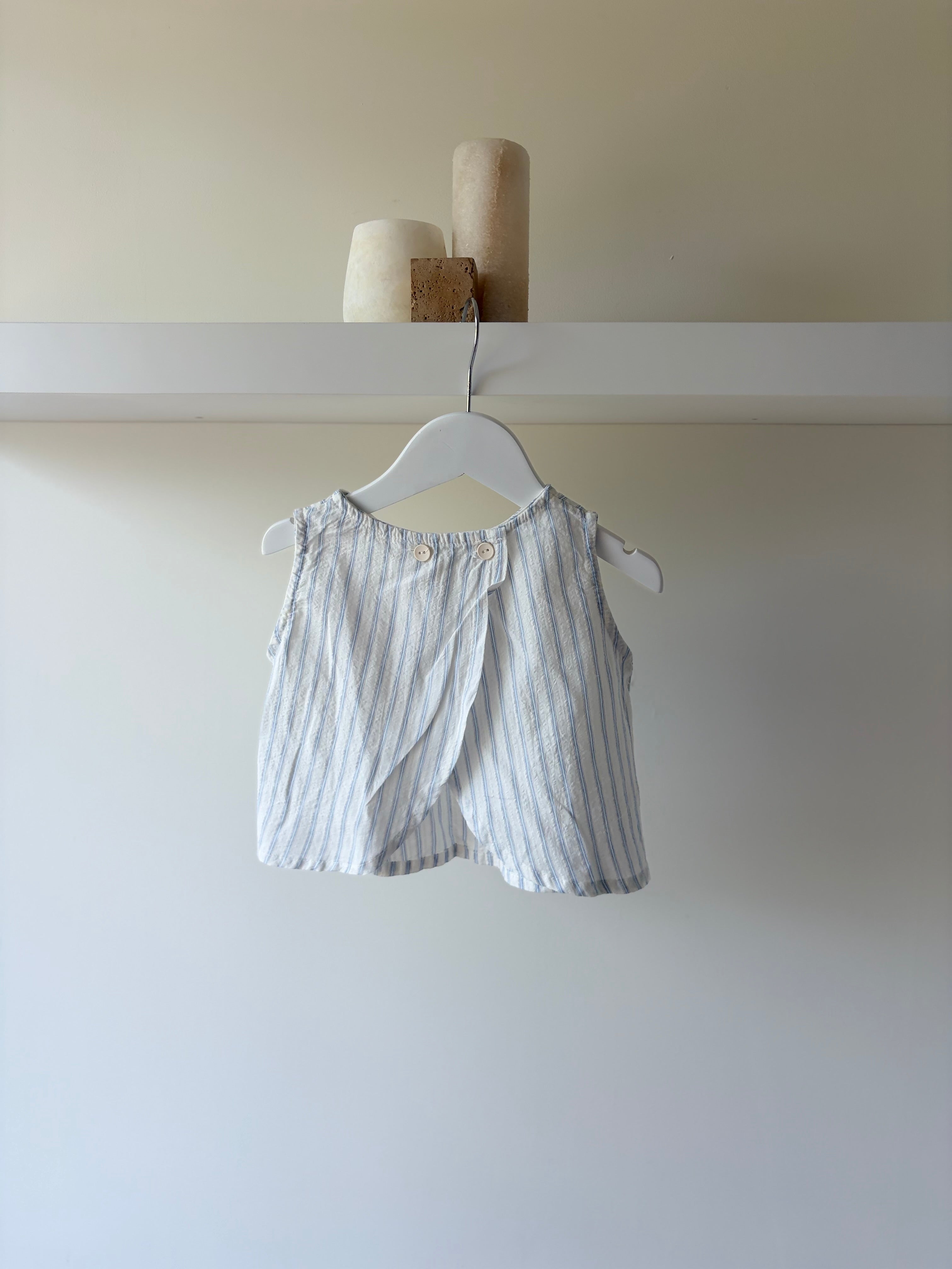 Louise striped split top