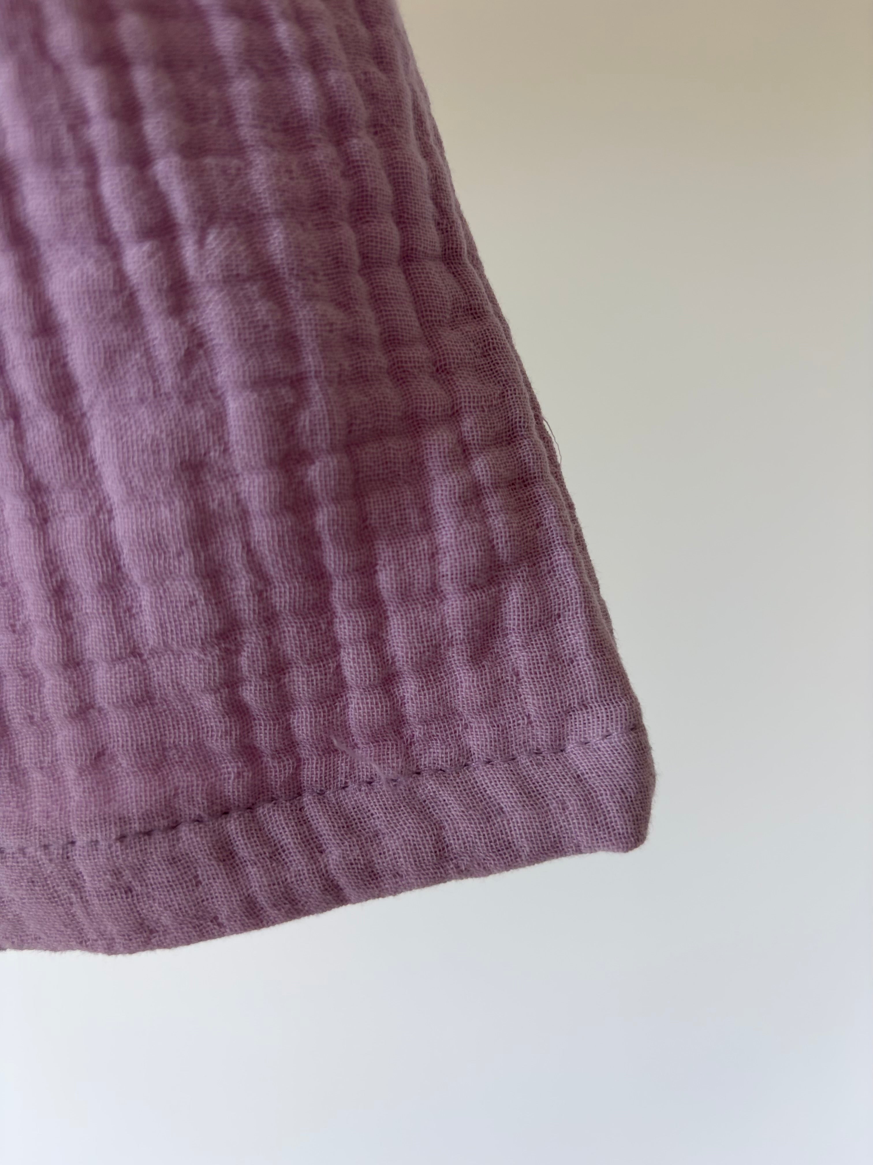 Soft muslin baby top - lila