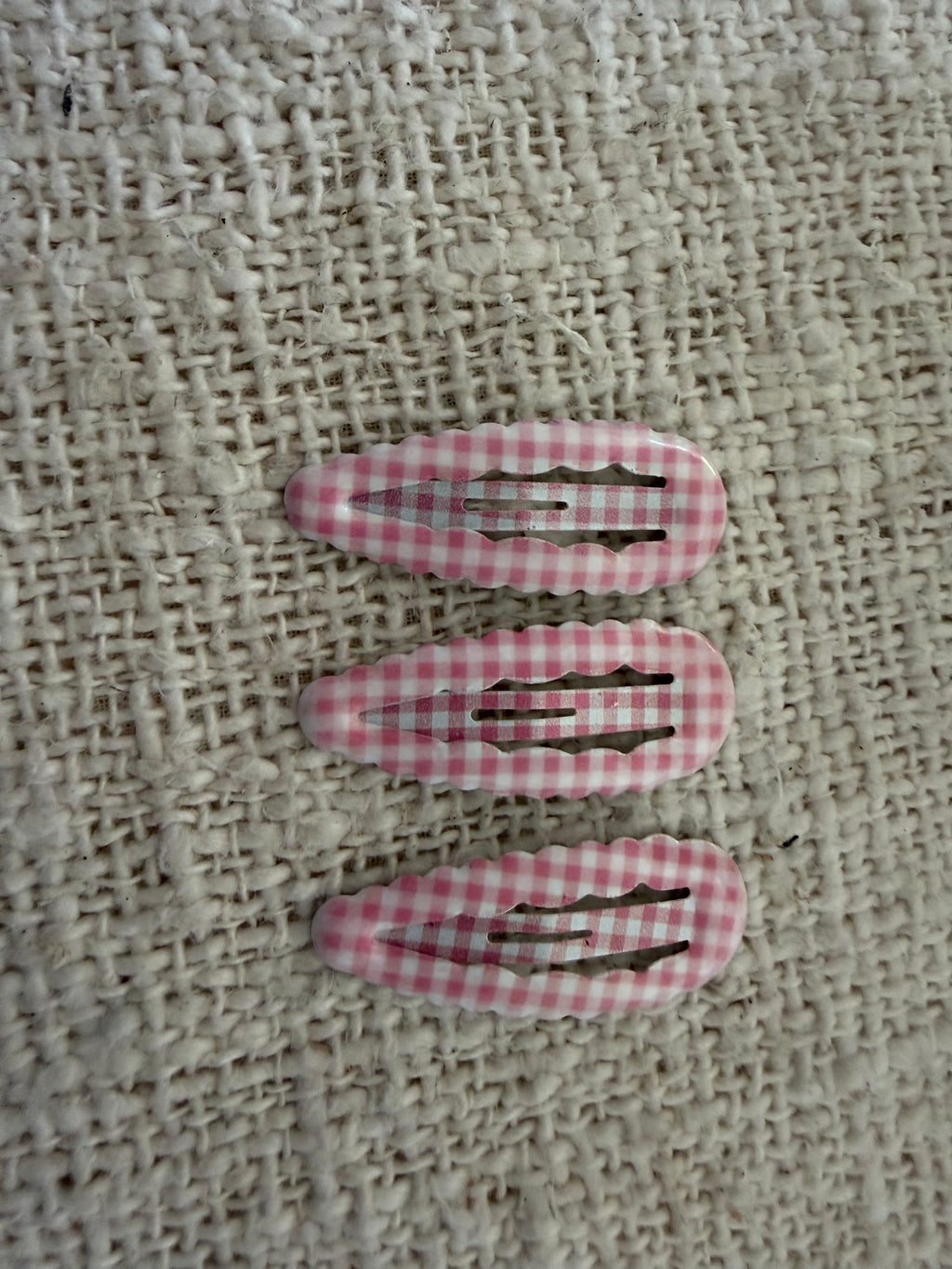 Pink hairpin - stripes set of 3