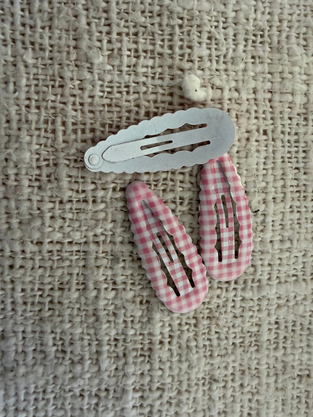 Pink hairpin - stripes set of 3