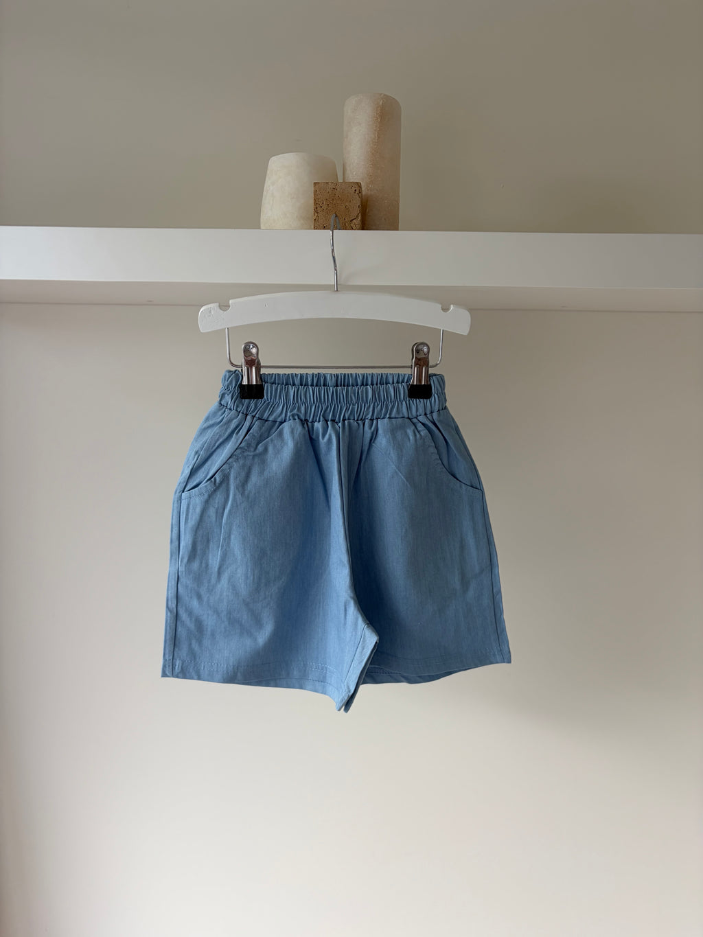 Light blue short with pockets