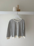 Striped summer cardigan - 20% linen
