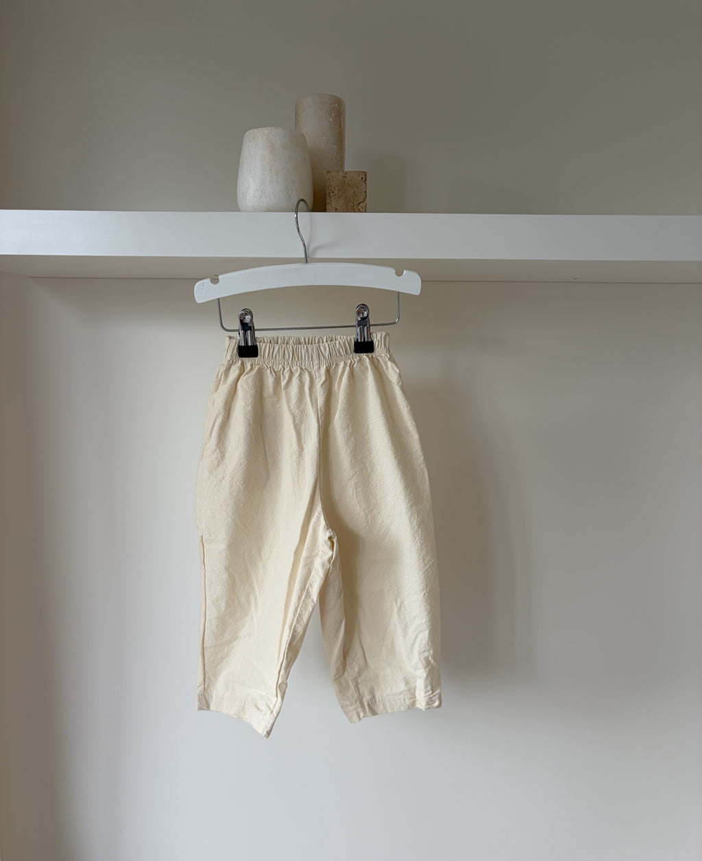 Baggy ivory pants - soft & relaxed fit