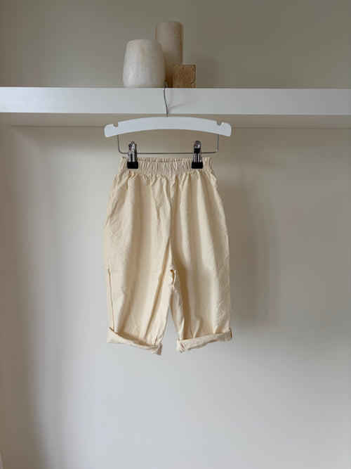 Baggy ivory pants - soft & relaxed fit