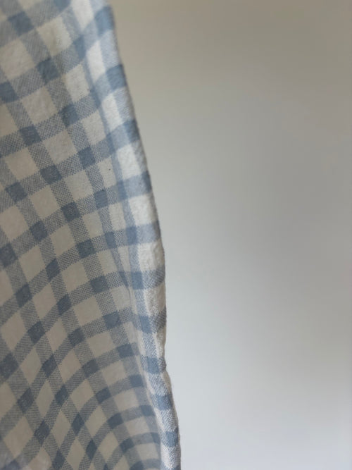 Blue check pants