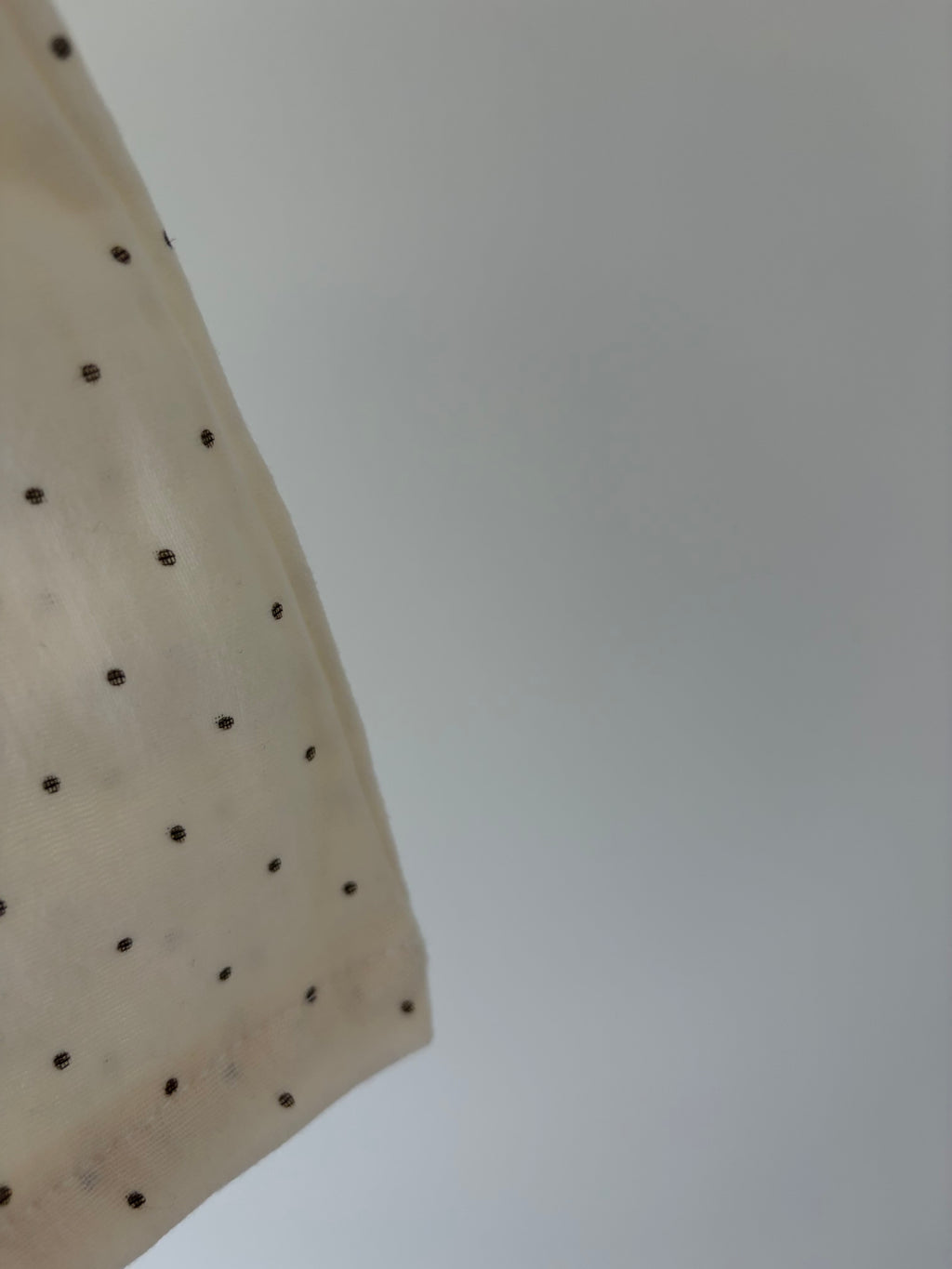 Soft dotted muslin baby top