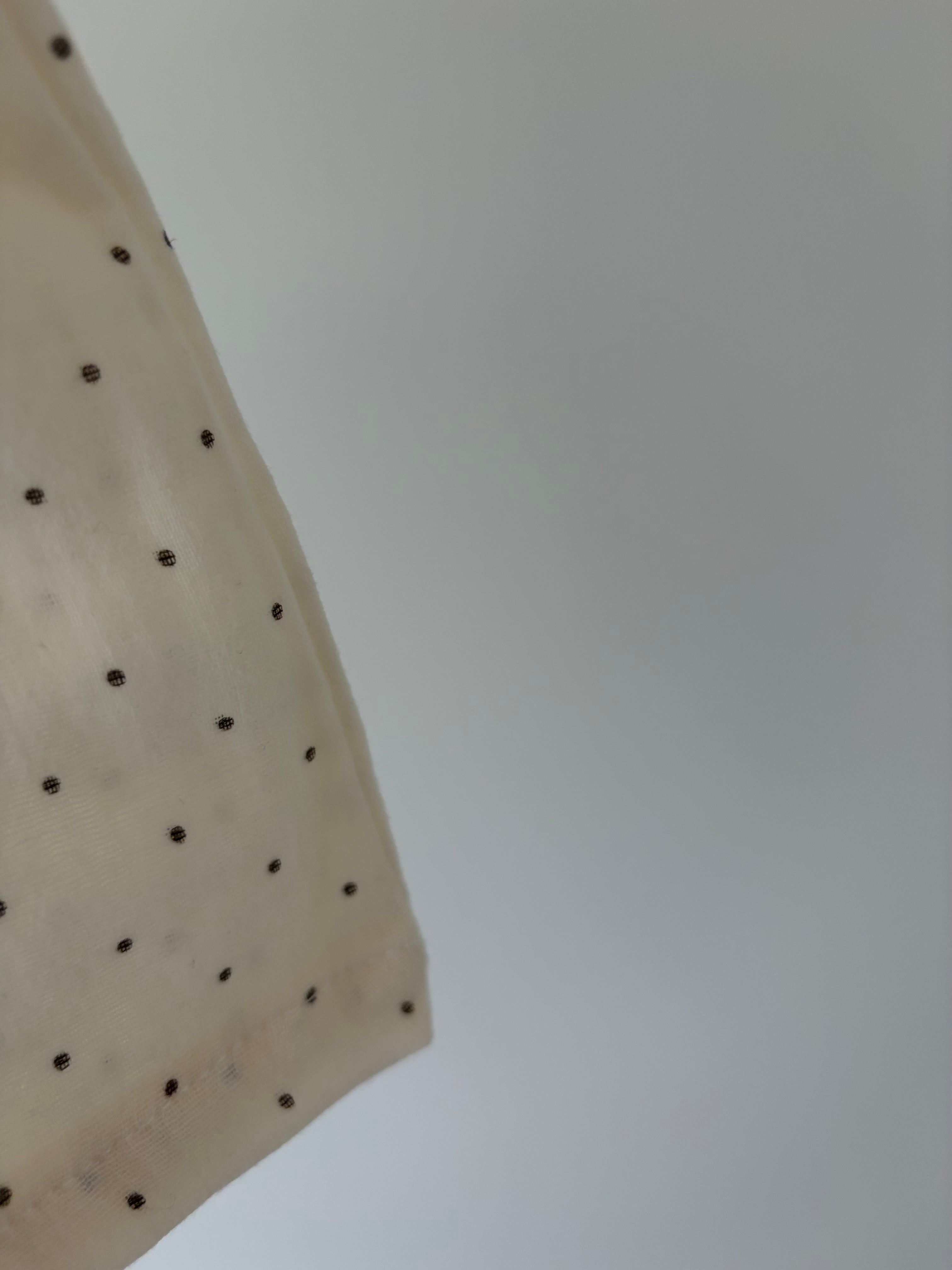 Soft dotted muslin baby top