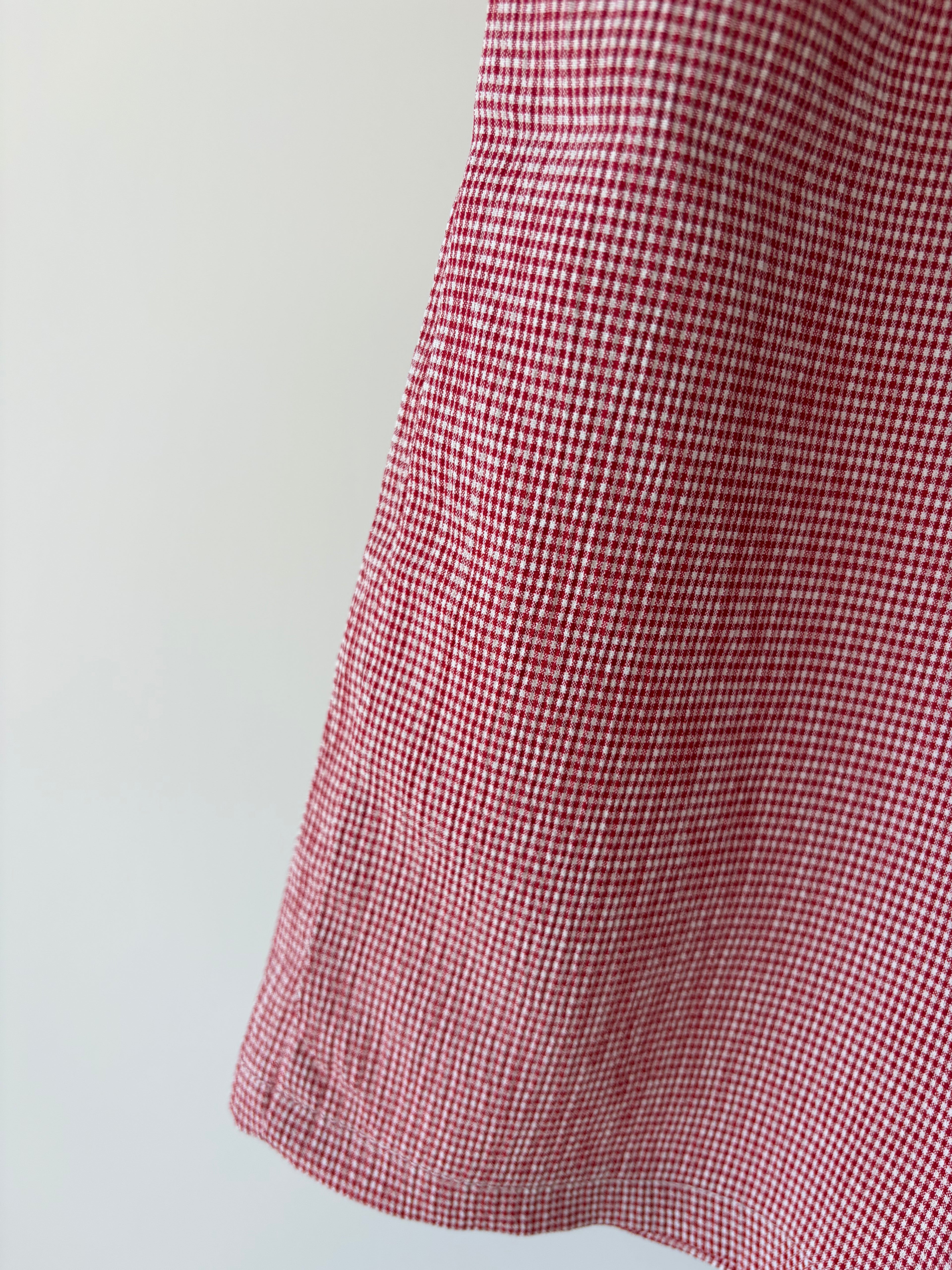 Vichy pants - red & white