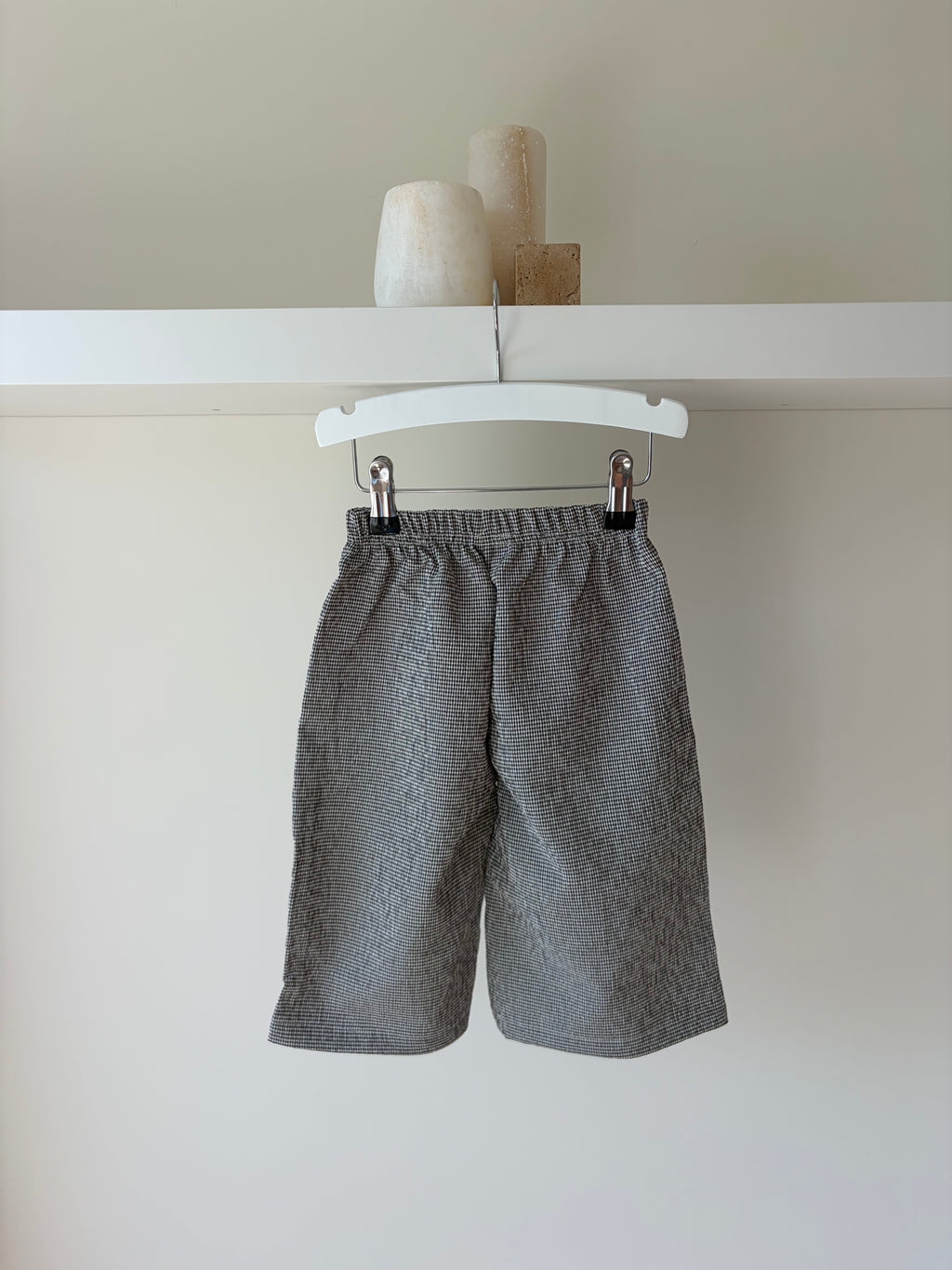 Vichy pants - black & white