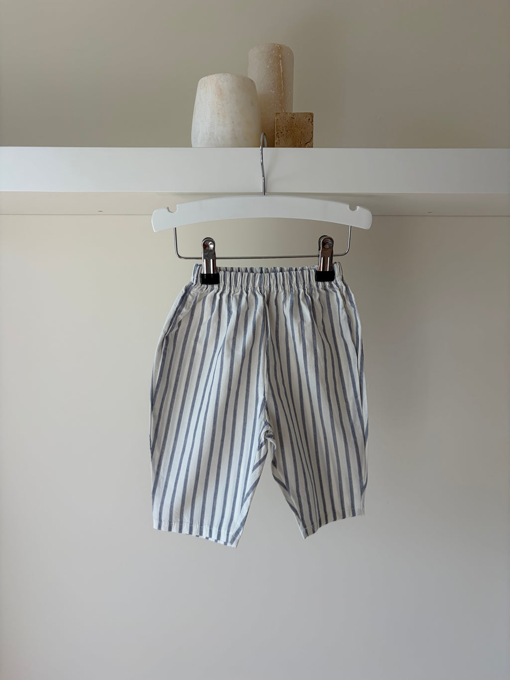 Striped pants - blue