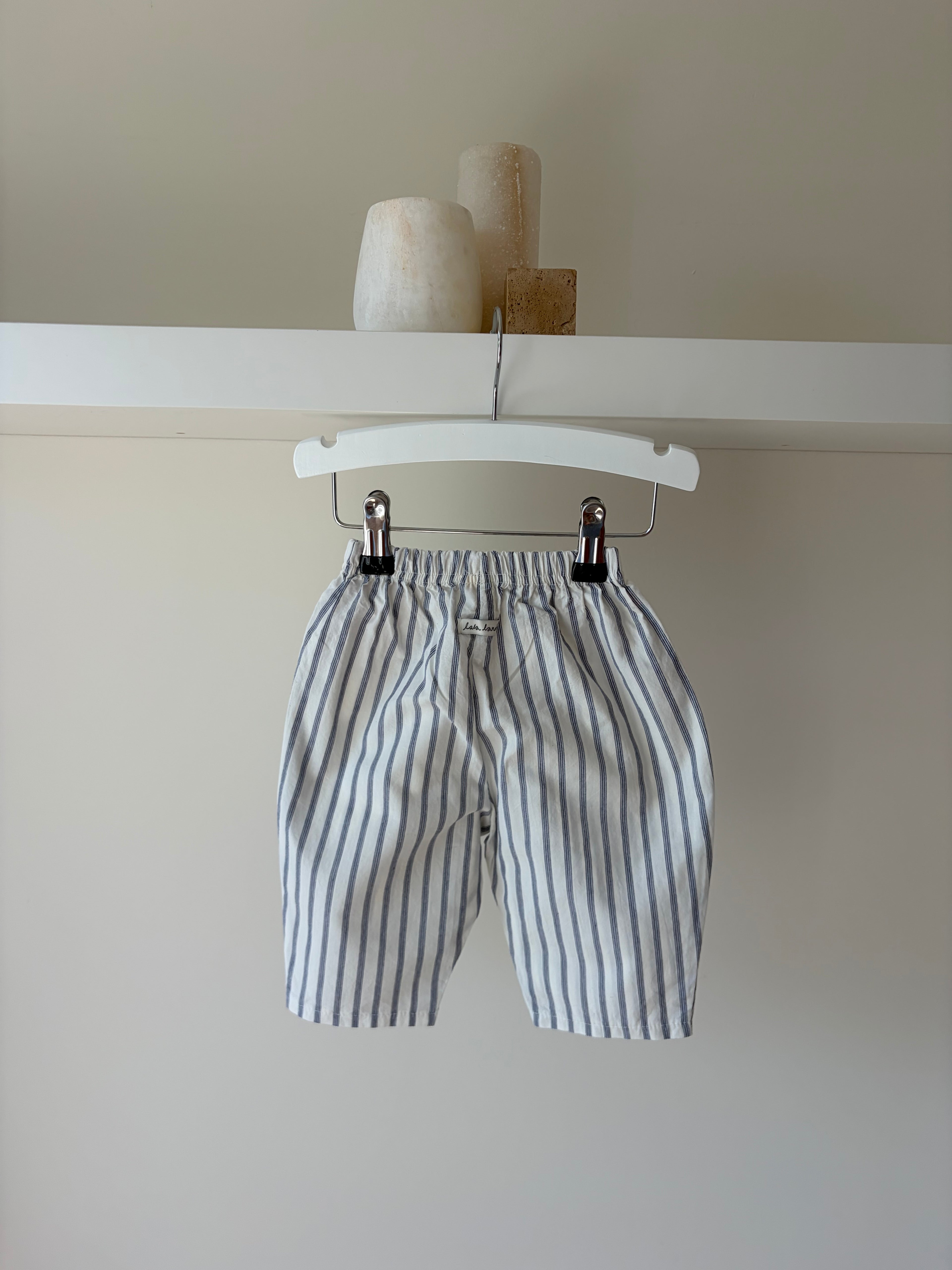 Striped pants - blue