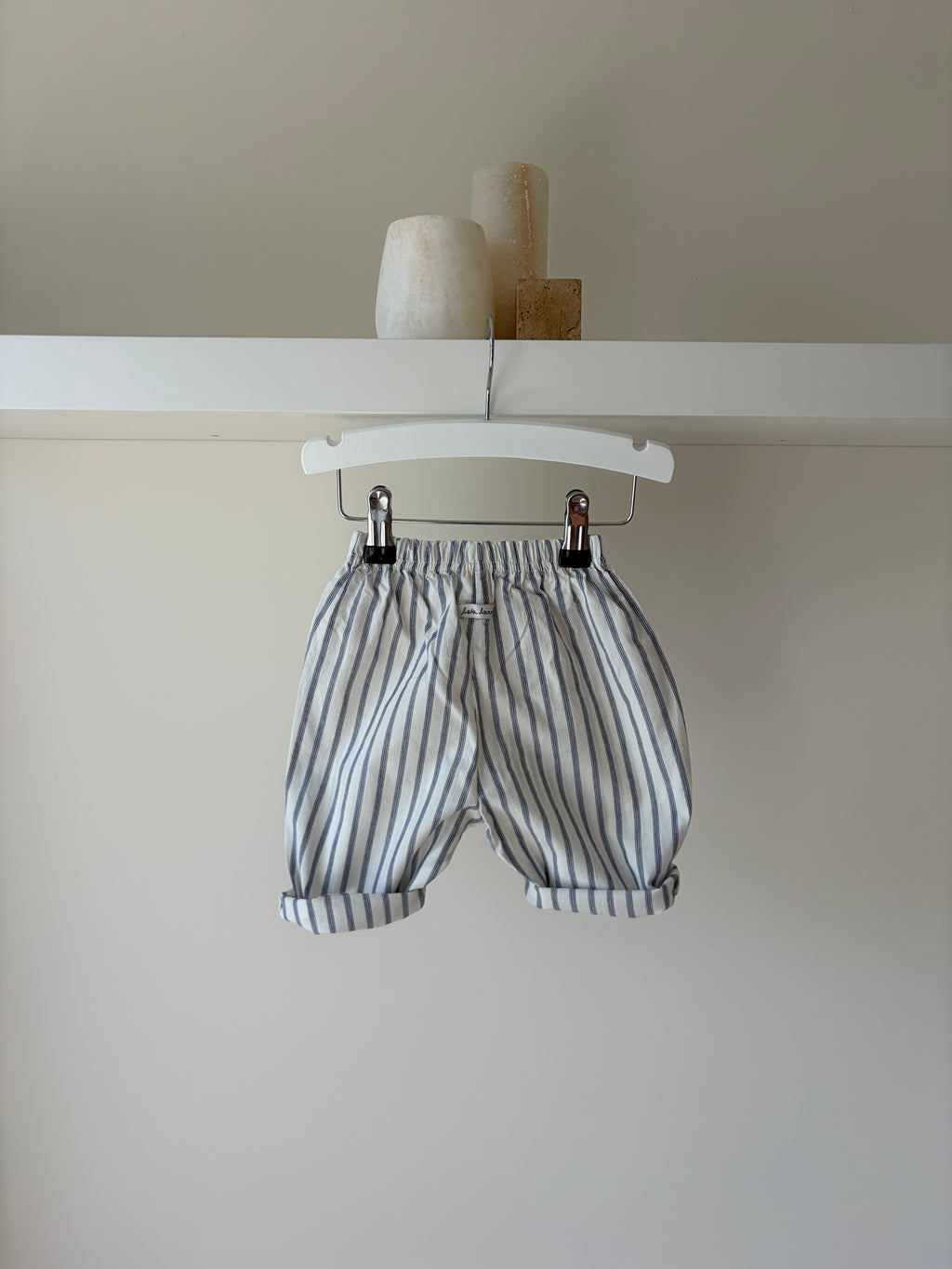 Striped pants - blue