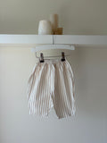 Striped pants - beige