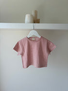 Oversize striped tee - red & white