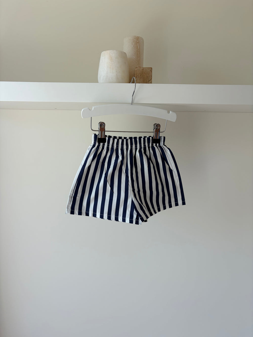 Striped short - blue & white