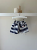 Striped short - blue & white